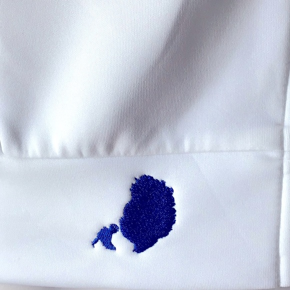 White and Blue Women's Pantsuit - Picture 4 of 8